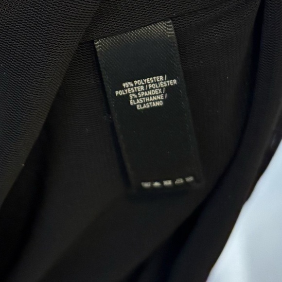 NWT KHY Black Mesh Stretch Twist Maxi Dress - Picture 10 of 10